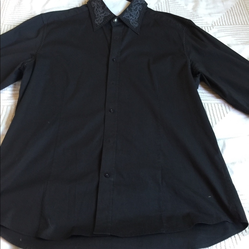 Black button up shirt